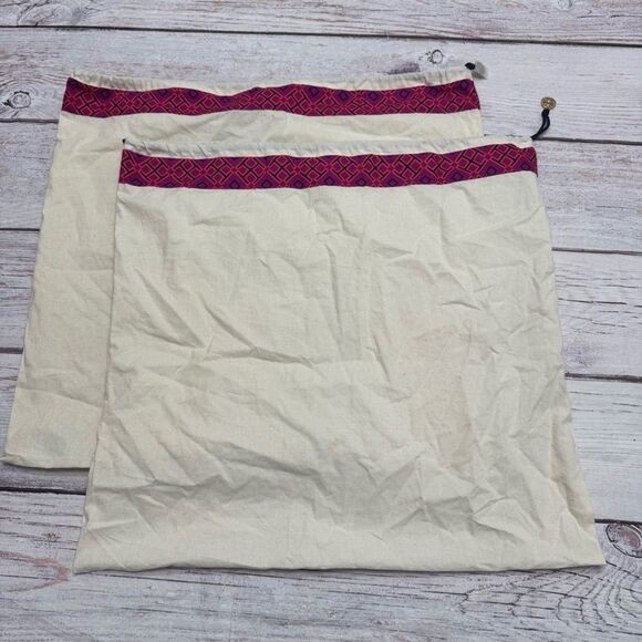 Tory Burch Dust Bag Two Bags Cotton Canvas 20x20 - Picture 1 of 5
